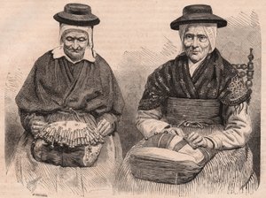 पुय-एन-वेलय (हाउते-लॉयर) औवेर्गने, फ्रांस में दो बॉबिन फीता निर्माता द्वारा अज्ञात