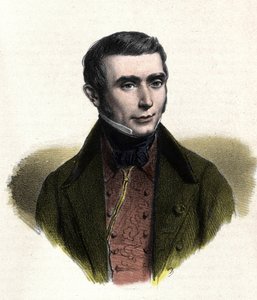 नैतिकता के हास्य के फ्रांसीसी लेखक यूजीन स्क्राइब (1791-1861) का चित्र। द्वारा अज्ञात कलाकार