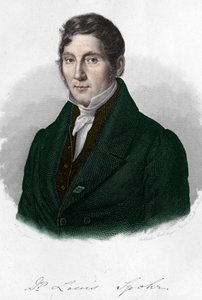 जर्मन संगीतकार लुई स्पोर (1784-1859) का चित्र। द्वारा अज्ञात कलाकार