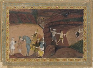 रात में एक हिरण का शिकार द्वारा अज्ञात कलाकार