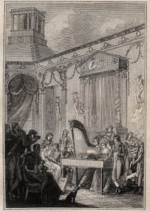 पियरे-जीन गारट (पियरे जीन) 1762-1823 संगीतकार और बैरिटोन गायक फ़्रैंकैस का एक संगीत कार्यक्रम द्वारा अज्ञात कलाकार