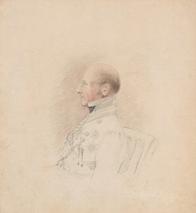 ब्रिगेडियर-जनरल सर गैलब्रेथ लोरी कोल (1772-1842), c.1835 (पेंसिल और वॉटरकलर) द्वारा अज्ञात कलाकार