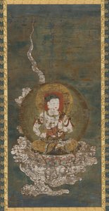 बौद्ध देवता: गोकेई मोनजू ( emमंजुश्रीem ) द्वारा अज्ञात कलाकार
