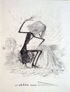 संगीतकार फ्रांज लिस्ट्ट को चित्रित करने वाला कार्टून (1811-1886) द्वारा अज्ञात कलाकार