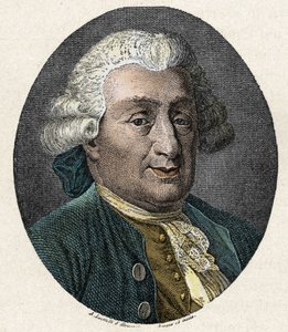 कॉमेडिया डेल'अर्ट: कार्लो गोल्डोनी (1707-1793) का चित्र, इतालवी थिएटर मैन। 19वीं सदी की कोलोरी उत्कीर्णन द्वारा अज्ञात कलाकार