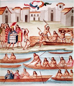 डोंगी का निर्माण (जल रंग, c.1770-1780) द्वारा अज्ञात कलाकार