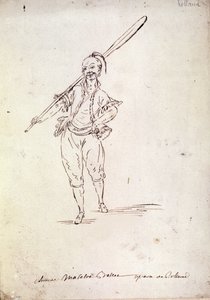 जीन फ्रेंकोइस मार्मोंटेल (1778) द्वारा लिब्रेट्टो के बाद संगीतकार निकोलो वीटो पिकिन्नी (या पिक्सीनी) (1728-1800) द्वारा इसी नाम के ओपेरा में रोलांड के चरित्र के लिए पोशाक। १८वीं शताब्दी के अंत का चित्रण द्वारा अज्ञात कलाकार