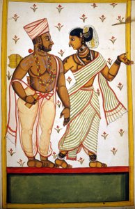 स्टीफानो निविबस कार्डेरा द्वारा पांडुलिपि (ms.8300) "हिस्ट्री ऑफ मोगोल" (मोगुल या मोघोल) से ब्राह्मण पृष्ठ का युगल। 18 वीं सदी। बिब्लोटेका मार्सियाना, वेनिस द्वारा अज्ञात कलाकार