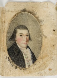 डेविड लियोनार्ड बार्न्स, c.1789 (हाथीदांत पर जल रंग) द्वारा अज्ञात कलाकार