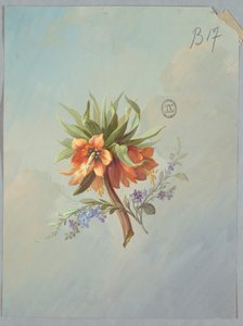 वॉलपेपर और वस्त्रों के लिए डिज़ाइन: फूल द्वारा Unknown artist