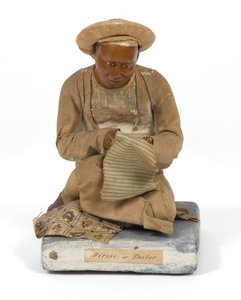 'दिर्ज़ी, या दर्जी', टेराकोटा मूर्ति, भारत, c.1880 (प्रतिमा) द्वारा अज्ञात कलाकार