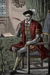एडवर्ड VI अपनी जर्नल लिख रहा है - किंग एडवर्ड VI (1537-1553) अपनी जर्नल लिख रहा है द्वारा अज्ञात कलाकार