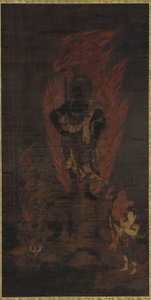 फ़ूडो मायो #39;ओ, परिचारकों कोंगारा और सीताका के साथ द्वारा अज्ञात कलाकार