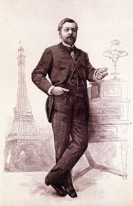 गुस्ताव एफिल, फ्रांसीसी इंजीनियर (1832 से 1923)। द्वारा अज्ञात कलाकार