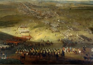 हॉलैंड युद्ध: कोकेसबर्ग की लड़ाई (1677) को कोचर्सबर्ग (अलसैस में) 1677 की बेनामी पेंटिंग भी कहा जाता है। चेटो डी वॉक्स ले विस्काउंट। द्वारा अज्ञात कलाकार