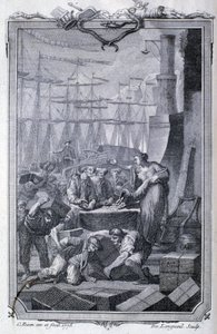 उपनिवेशों के साथ व्यापार (कॉफी सहित) - जीटी रायनल द्वारा "" दार्शनिक और राजनीतिक प्रतिष्ठान और यूरोपीय लोगों के वाणिज्य "" में जीटी रेनल, एड। गोली, जिनेवा द्वारा अज्ञात कलाकार