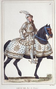 लुई XII (1462 -1515), फ्रांस के राजा 1830 की उत्कीर्ण द्वारा अज्ञात कलाकार