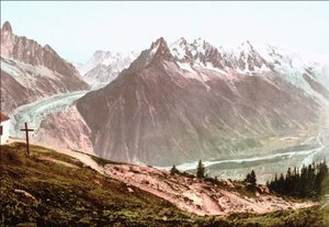 1890 के आसपास मोंट ब्लांक द्वारा अज्ञात कलाकार