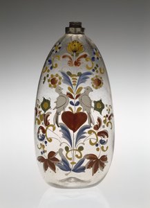 नर्सिंग या ड्रग बॉटल, c. 1750-1800 (ग्लास) द्वारा अज्ञात कलाकार