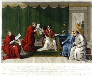पायस VII (1742 - 1823) ने 15 जुलाई को कार्डिनल कॉनसाल्वी द कॉनकॉर्डैट को परमधर्मपीठ और फ्रांस के बीच लिखा। द्वारा अज्ञात कलाकार