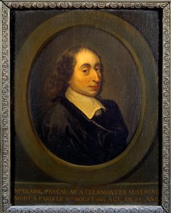 ब्लेज़ पास्कल (1623-1662) का पोर्ट्रेट, फ्रांसीसी भौतिक विज्ञानी, गणितज्ञ और लेखक। अनाम पेंटिंग। पोर्ट रॉयल, मुसी डेस ग्रांगेस द्वारा अज्ञात कलाकार