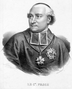 कार्डिनल जोसेफ फेश का पोर्ट्रेट, नेपोलियन बोनापार्ट के चाचा (1763-1839)। द्वारा अज्ञात कलाकार