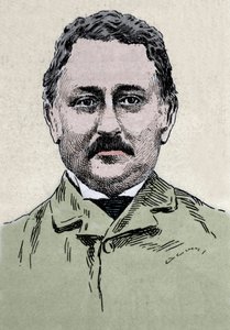 सेसिल जॉन रोड्स का पोर्ट्रेट (1853-1902) ब्रिटिश व्यवसायी और औपनिवेशिक प्रशासक। द्वारा अज्ञात कलाकार