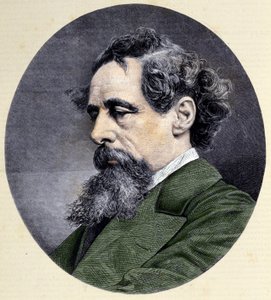 चार्ल्स डिकेंस का पोर्ट्रेट (1812-1870), अंग्रेजी लेखक। द्वारा अज्ञात कलाकार