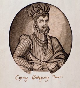 कोसिमो बोट्टेगरी का पोर्ट्रेट (1554-1620) इतालवी लुटेनिस्ट और संगीतकार एनग्रेविंग। 17वीं सदी बोलोग्ना, सिविक संगीत ग्रंथ सूची संग्रहालय द्वारा अज्ञात कलाकार