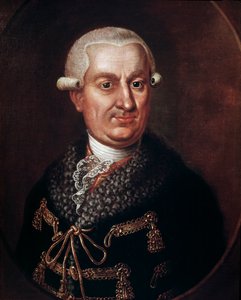 काउंट फ्रांज एंटोन वॉन नोस्टिट्ज़-रिएनेक (1725-1794) का पोर्ट्रेट, 1783 में प्राग के स्टेट थिएटर के संस्थापक (अभिजात फ़्रांटिसेक एंटोनिन काउंट नोस्टिट्ज़ रिएनेक का पोर्ट्रेट, जिन्होंने एस्टेट्स थिएटर या स्टावोव्स्के डिवाडलो, प्राग का निर्माण किया) बेनामी प द्वारा अज्ञात कलाकार