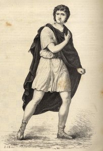 फ्रेंकोइस-जोसेफ (फ्रेंकोइस जोसेफ) तल्मा (1763-1826), फ्रांसीसी अभिनेता का पोर्ट्रेट। 19वीं सदी की नक्काशी। द्वारा अज्ञात कलाकार