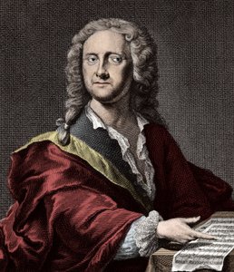 जॉर्ज फिलिप टेलीमैन का पोर्ट्रेट (1681 -1767), जर्मन संगीतकार द्वारा अज्ञात कलाकार