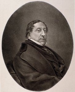 Gioacchino Rossini का पोर्ट्रेट (उत्कीर्णन) द्वारा अज्ञात कलाकार