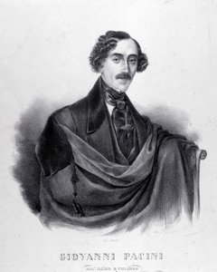 जियोवानी पचिनी का पोर्ट्रेट, इतालवी संगीतकार (1796-1867)। द्वारा अज्ञात कलाकार