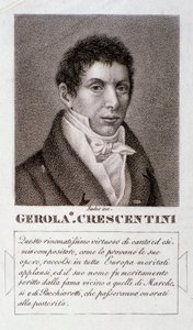 Girolamo Crescentini का पोर्ट्रेट (उत्कीर्णन) द्वारा अज्ञात कलाकार