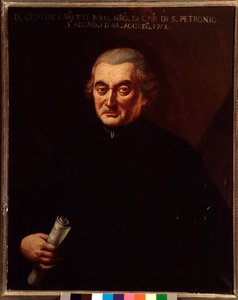 Giuseppe Maria Caretti (1690-1774) इतालवी संगीतकार बेनामी पेंटिंग का पोर्ट्रेट। 18 वीं सदी। बोलोग्ना, सिविक संग्रहालय संग्रहालय द्वारा अज्ञात कलाकार