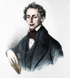 जोहान क्रिश्चियन डॉपलर का पोर्ट्रेट (1803-1853)। ऑस्ट्रियाई भौतिक विज्ञानी। 19वीं सदी की नक्काशी। द्वारा अज्ञात कलाकार