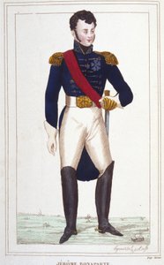 जोरोम बोनापार्ट का पोर्ट्रेट 1784-1860 1830 का उत्कीर्णन द्वारा अज्ञात कलाकार