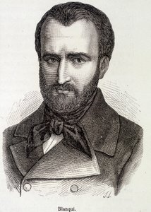 लुई अगस्टे का पोर्ट्रेट (लुई-अगस्टे) ब्लैंकी (1805-1881) फ्रांसीसी समाजवादी और क्रांतिकारी सिद्धांतकार द्वारा अज्ञात कलाकार