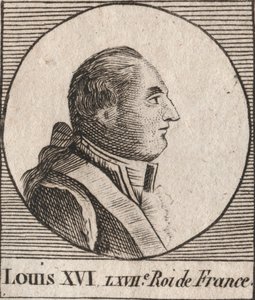 लुई सोलहवें (1754-1793) का चित्र, 1774 से 1791 तक फ्रांस का राजा, फिर 1791 से 1792 तक फ्रांस का राजा - 1774 से 1791 तक फ्रांस और नवरे के राजा लुई सोलहवें, फिर 1791 से 1792 तक फ्रांस के राजा - "निर्देश सुर ल'हिस्टोई" से उत्कीर्णन द्वारा अज्ञात कलाकार