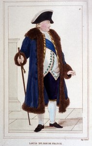 लुई सोलहवें का पोर्ट्रेट (1754 - 1793) 1830 का उत्कीर्णन द्वारा अज्ञात कलाकार