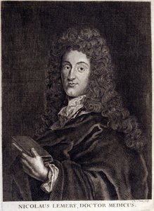 निकोलस लेमेरी (1645 - 1715) का पोर्ट्रेट, फ्रेंच एपोथेकरी और केमिस्ट। द्वारा अज्ञात कलाकार