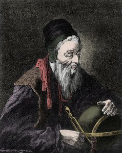 नास्त्रेदमस का पोर्ट्रेट, मिशेल डी नोट्रे डेम (1503-1566) फ्रांसीसी ज्योतिषी और डॉक्टर - 19वीं शताब्दी की नक्काशी द्वारा अज्ञात कलाकार