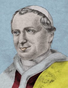 पायस IX (1792 - 1878), 253 वें पोप (1846 - 1878) का पोर्ट्रेट। द्वारा अज्ञात कलाकार