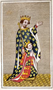 रिचर्ड III (1452 - 1485) के बच्चे और उसके पिता यॉर्क के रिचर्ड का पोर्ट्रेट। 18 वीं शताब्दी के अंत से उत्कीर्णन। बिब्लियोटेका डि ब्रेरा, मिलान। द्वारा अज्ञात कलाकार