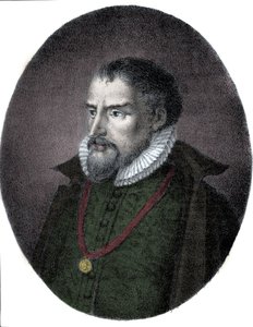रोलैंड डी लासस (ऑरलैंडस या ऑरलैंडो डी लासो, लगभग 1531-1594) का पोर्ट्रेट, फ्रेंको-फ्लेमिश संगीतकार। द्वारा अज्ञात कलाकार
