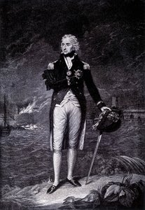 विस्काउंट होरेशियो नेल्सन (1758 - 1805) का पोर्ट्रेट, ब्रिटिश एडमिरल। द्वारा अज्ञात कलाकार