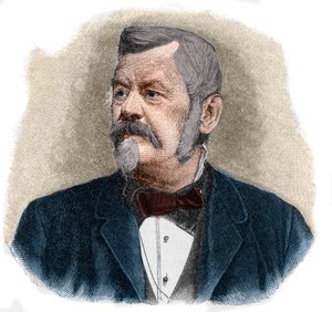 विल्हेम जॉर्डन का पोर्ट्रेट (1842-1899) जर्मन जियोडेसिस्ट। द्वारा अज्ञात कलाकार