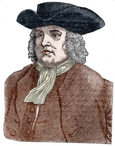 विलियम पेन का पोर्ट्रेट (1644-1718) पेन्सिलवेनिया के संस्थापक। अंग्रेजी धर्म सुधारक और स्तंभकार। द्वारा अज्ञात कलाकार