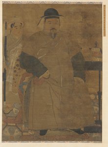 एक आदमी और उसके नौकर का चित्रण द्वारा अज्ञात कलाकार